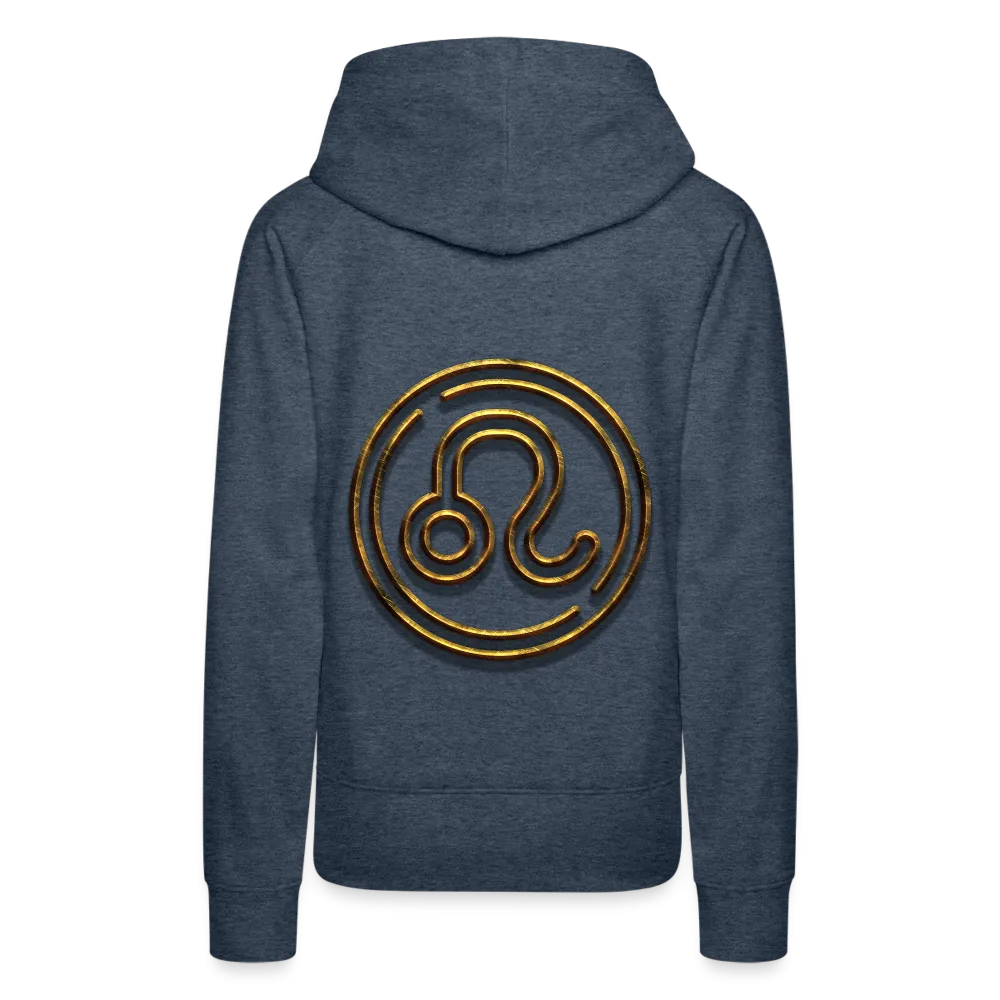 Leo 3D Gold Women’s Premium Hoodie